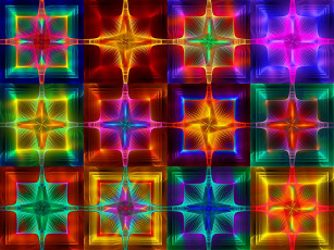 Картинка 3д графика fractal фракталы узор фон изгибы цвета