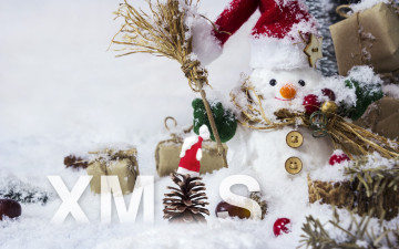 Картинка праздничные снеговики снеговик зима снег snow