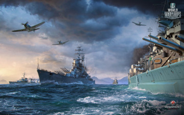 обоя видео игры, world of warships, action, симулятор, онлайн, world, of, warships