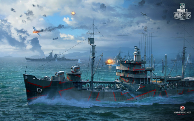 Обои картинки фото видео игры, world of warships, онлайн, action, симулятор, world, of, warships
