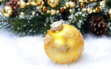 Картинка праздничные шары золотистый шарик
