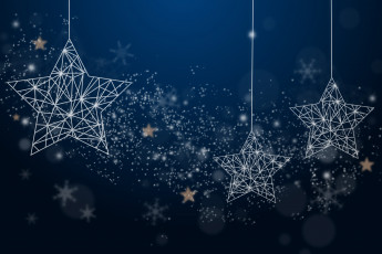 Картинка праздничные снежинки+и+звёздочки звезды снежинки пыль