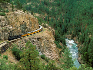 Картинка durango silverton narrow gauge railroad colorado техника поезда