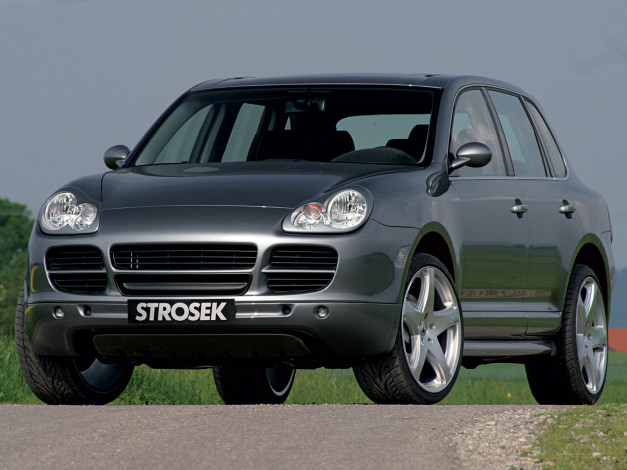 Обои картинки фото strosek, porsche, cayenne, 2005, автомобили