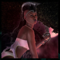 Картинка 3д графика fantasy фантазия дракон девушка
