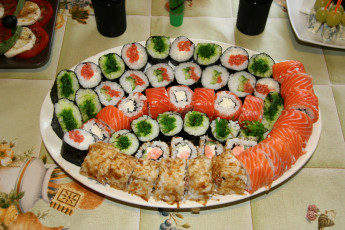 обоя еда, рыба, морепродукты, суши, роллы, японская, кухня