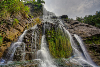 Картинка природа водопады обрыв водопад скалы