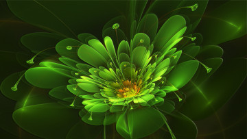 Картинка 3д+графика fractal+ фракталы цветок фрактал
