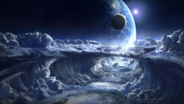 Картинка 3д+графика атмосфера настроение+ atmosphere+ +mood+ планета космос
