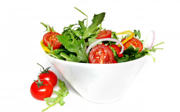 Картинка еда салаты +закуски салат помидоры руккола