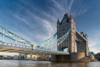 обоя tower bridge london, города, лондон , великобритания, простор