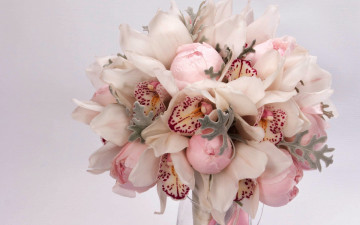Картинка цветы букеты +композиции орхидеи пионы