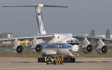 обоя ил- 76, авиация, грузовые самолёты, транспортный, аэродром, самолёт, ил-, 76