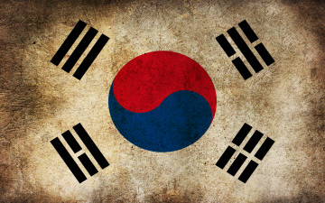 Картинка разное флаги +гербы грязь флаг южная корея