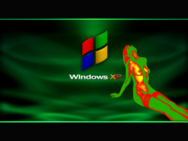 Обои картинки фото фон, заимствован, для, красивой, девушки, компьютеры, windows, xp