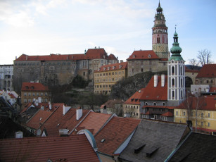 Картинка Чешски крумлов города панорамы