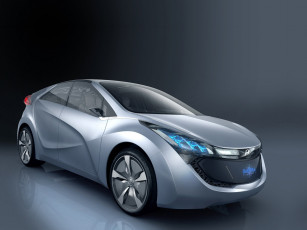 обоя hyundai, blue, will, concept, 2009, автомобили