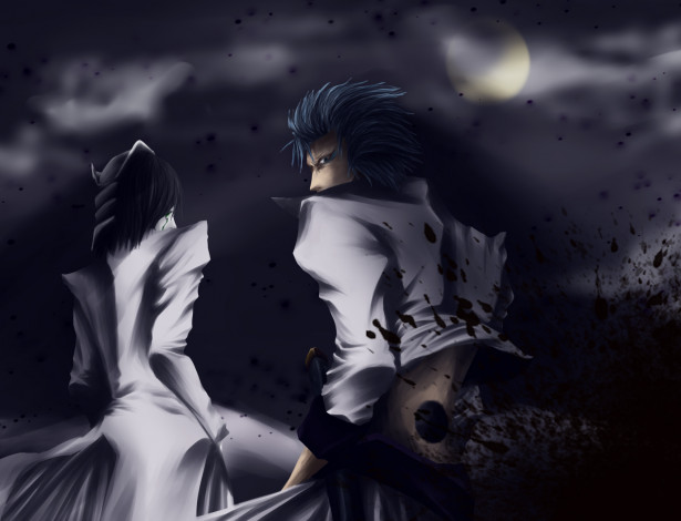 Обои картинки фото аниме, bleach, grimmjow, jeagerjaques, ulquiorra, schiffer