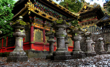 Картинка храм никко Япония города буддистские другие храмы пагода