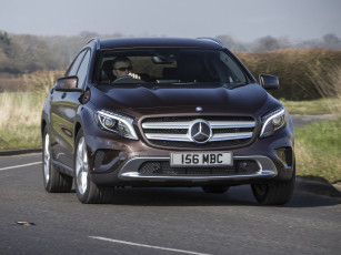 Картинка автомобили mercedes-benz uk-spec cdi темный 2014 x156 gla 200