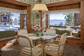 Картинка интерьер веранды +террасы +балконы окна стол