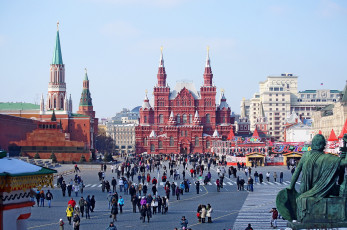 Картинка города москва+ россия красная площадь