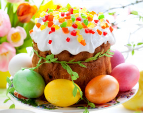 Картинка праздничные пасха мармелад яйца выпечка