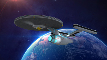 Картинка видео+игры -+star+trek+constellation космический корабль вселенная планета полет