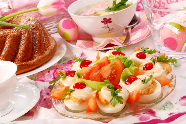 Обои картинки фото еда, салаты,  закуски, весна, пасха