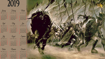 Картинка календари фэнтези существо оружие гоблин войско