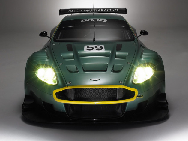 Обои картинки фото aston martin dbr9, автомобили, aston martin, зеленый