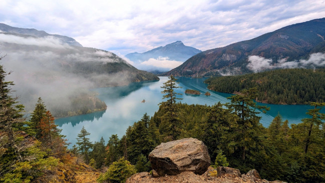 Обои картинки фото diablo lake, north cascades np, washington, природа, реки, озера, diablo, lake, north, cascades, np