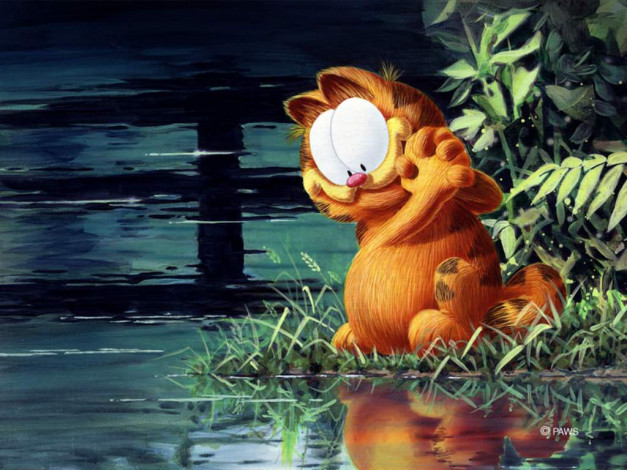 Обои картинки фото мультфильмы, garfield