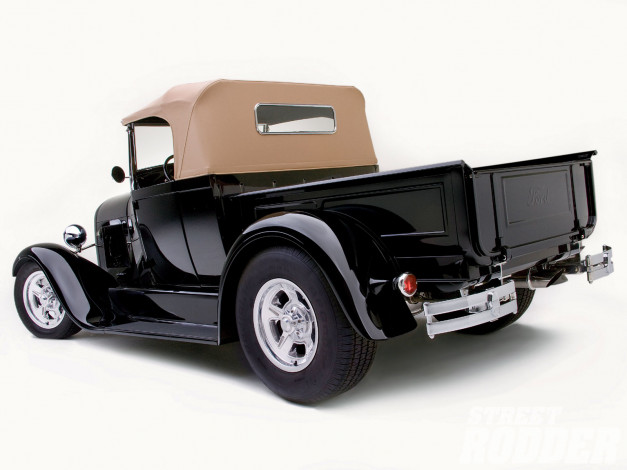 Обои картинки фото 1928, ford, model, roadster, pickup, автомобили, custom, pick, up