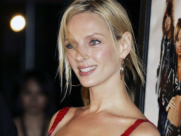 Обои картинки фото Uma Thurman, девушки