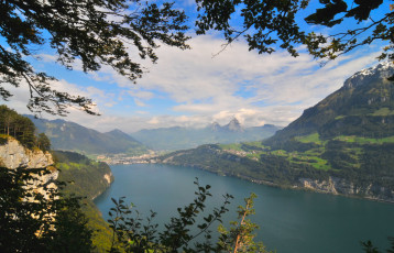 Картинка швейцария энгельберг природа реки озера озеро горы