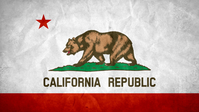 Обои картинки фото разное, флаги, гербы, california, state, grunge, flag
