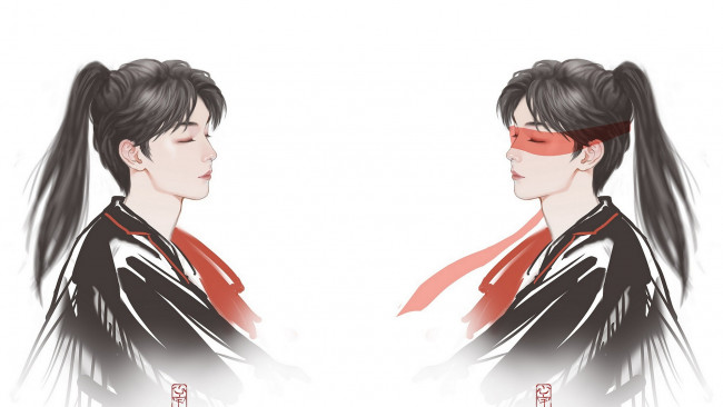 Обои картинки фото сун цзиян,  song ji yang, рисованное, люди, сун, цзиян, китайский, актёр, певец