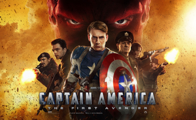 Обои картинки фото кино фильмы, captain america,  the first avenger, персонажи