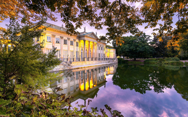 Обои картинки фото lazienki palace, города, варшава , польша, lazienki, palace