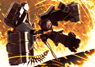 Картинка strength аниме black rock shooter