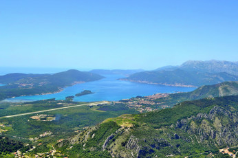 Картинка бодо которская бухта природа побережье адриатика Черногория море горы