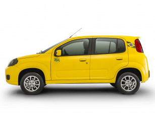 Картинка автомобили fiat uno rua 2014г желтый