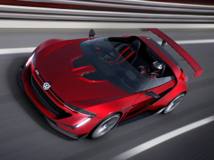 Картинка автомобили volkswagen gti roadster vision gran turismo 2014 красный