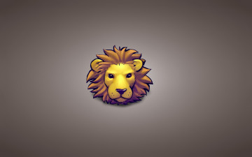 Картинка рисованные минимализм животное голова лев