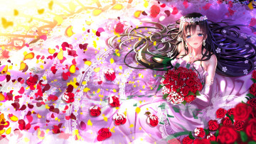 Картинка аниме oregairu hiratsuka shizuka девушка цветы арт swordsouls