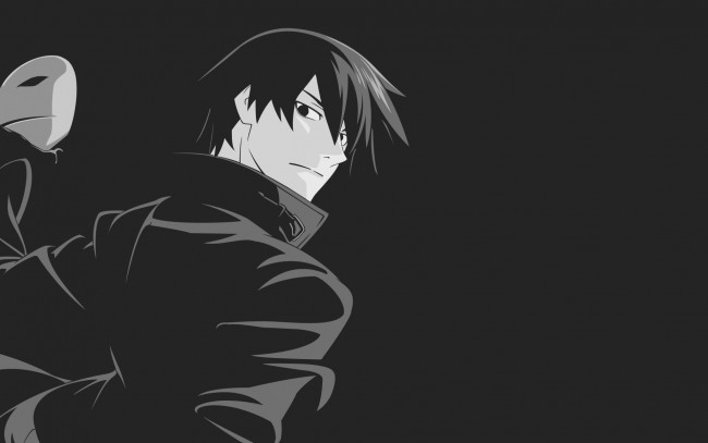 Обои картинки фото аниме, darker than black, hei, darker, than, black, чёрный, фон, парень