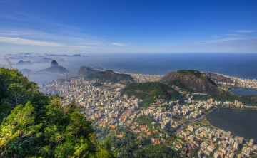 обоя rio de janeiro, города, рио-де-жанейро , бразилия, панорама