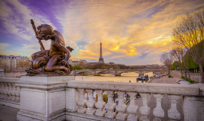 Обои картинки фото paris, города, париж , франция, панорама