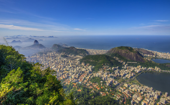 Обои картинки фото rio de janeiro, города, рио-де-жанейро , бразилия, панорама